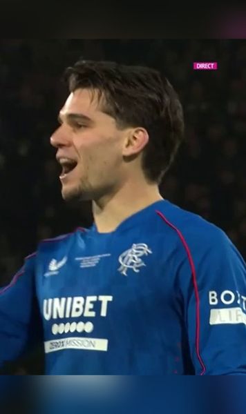 Rangers pierde finala Cupei Ligii   Ianis Hagi  a transformat un penalty  și a avut un dialog ironic cu Schmeichel