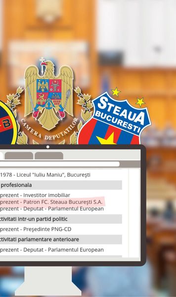 „FCSB e Steaua” în Camera Deputaților  CV-ul care însoțește prezentarea lui Becali ca parlamentar spune că  e patron la Steaua București