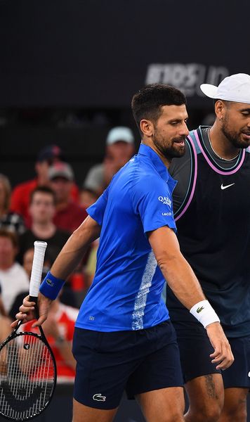 Spectacol total   Djokovic și Kyrgios  au facut show la un meci de dublu de la turneul din Brisbane » Raliu de 31 de lovituri