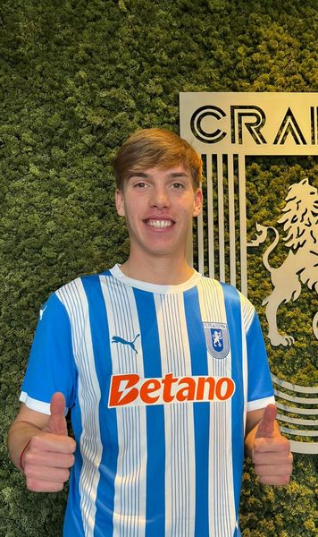 Craiova, transfer de perspectivă  Oltenii au semnat cu Marcus Păcurar, un „fost junior la școala de fotbal condusă de  Francesco Totti ”