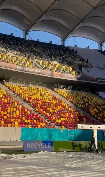 Arena Națională, gata de spectacol  VIDEO.  Cum arată cel mai mare stadion din România cu câteva ore înainte de  FCSB - PAOK