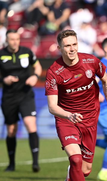 CFR Cluj - Gloria Buzău 6-0  Hat-trick reușit de  Louis Munteanu . Ardelenii sunt lideri