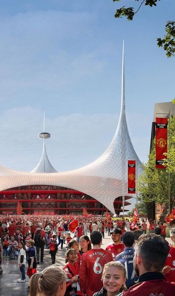 New Trafford Primele imagini cu arena de  100.000 de locuri  pregătită de Manchester United: „Parcă e stadionul de Vâjthaț din Harry Potter!” 😅