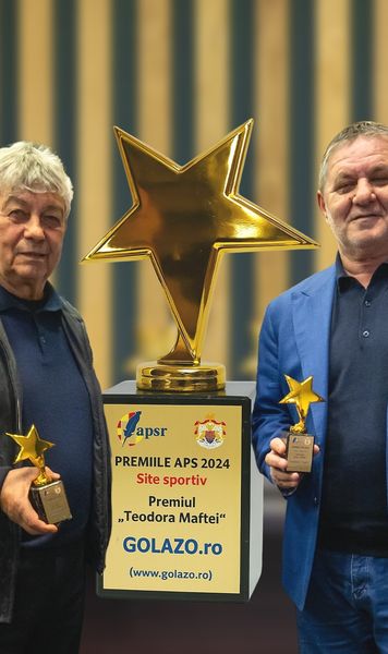 GOLAZO.RO, PREMIAT LÂNGĂ LUCESCU ȘI LĂCĂTUȘ Trofeul pentru cel mai bun site , acordat de Asociația Presei Sportive, a fost câștigat de GOLAZO.ro