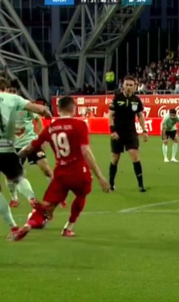 „A forțat puțin”   Haruț îl acuză pe Costache că a simulat la faza penalty-ului:   „A apărut de nicăieri”  + Dumitrescu: „Am dominat clar”