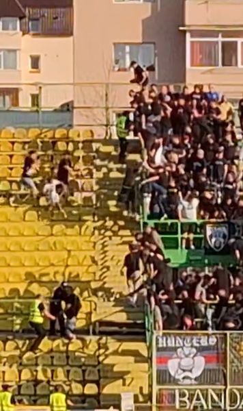 Bătaie în tribune    Fanii și-au împărțit pumni și picioare înainte de   FC Argeș - Steaua