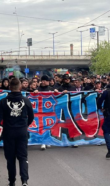 „Ne instigă, îl batem și după aia...”    Jurnalist amenințat  de liderul galeriei FCSB și de alți ultrași! Jandarmeria a intervenit imediat