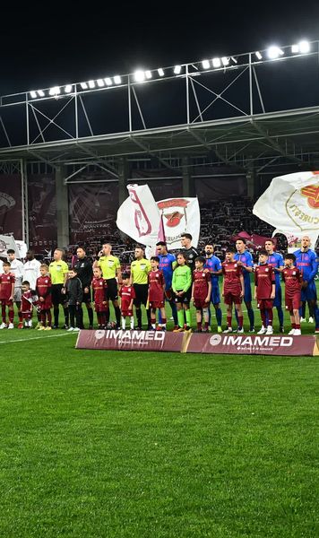 „Să vină Cupa în Giulești!” Ironii la Rapid - FCSB : crainicul a taxat rivala, dar fanii au ripostat