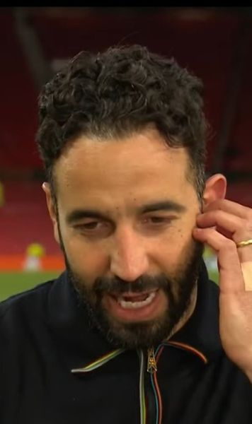 „Pe cine a mai pocnit?”   Imagini virale cu   Ruben Amorim,  după calificarea lui United în finala Europa League