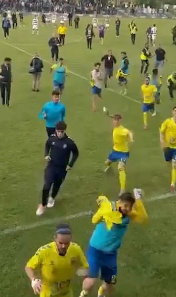 Scandal la Timișoara  Incidente la meciul dintre Poli și Minaur Baia Mare din semifinalele   barajului de promovare în Liga 2    » Oaspeții, fugăriți pe gazon