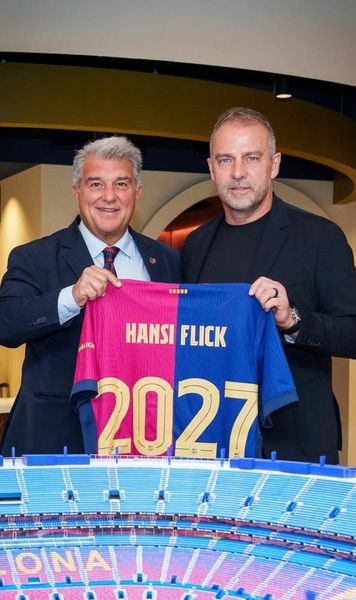 Barcelona l-a convins Hansi Flick, contract până în 2027 » Ce se întâmplă cu Raphinha și Lamine Yamal