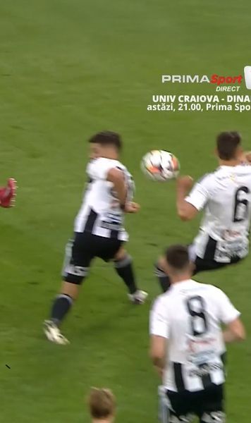 Penalty pentru Rapid FOTO: Giuleștenii au deschis scorul dintr-o lovitură de la 11 metri, după intervenția VAR, la un henț al lui Iulian Cristea