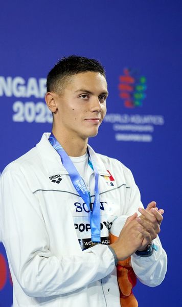 „Nu i-a convenit”    Cum a reacționat antrenorul lui David Popovici  când a aflat că vrea să renunțe la cursă: „A știut unde să se oprească”