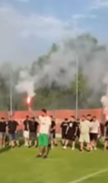 Torțe la antrenamentul FCSB  Suporterii,   prezenți  la ultima sesiune de pregătire, înaintea duelului cu Drita
