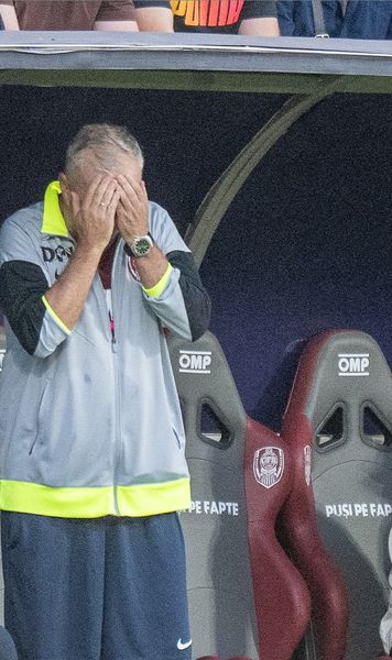 Fază controversată la CFR - Braga     FOTO.  Clujenii au cerut penalty în repriza a doua » Dan Petrescu,   sancționat  pentru proteste vehemente