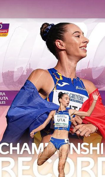 Aur și record pentru Ștefania Uță  Românca a învins-o pe campioana mondială la Europenele de atletism U20, la   400 m garduri