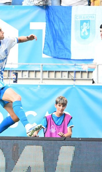 Romanchuk, ce golazo!    FOTO.  Încă o   reușită de senzație  pentru fundașul de la Universitatea Craiova » Căbuz, fără replică