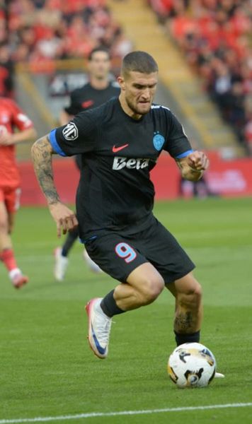 Bîrligea, suspendat de UEFA?  Mihai Stoica, după ce atacantul a criticat arbitrajul de la meciul cu Aberdeen:   „Nouă ni se poate întâmpla orice”