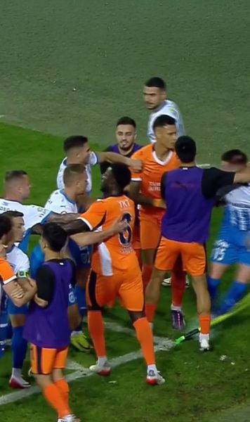 S-au încins spiritele în Bănie!  Încăierare generală în   Craiova - Bașakșehir