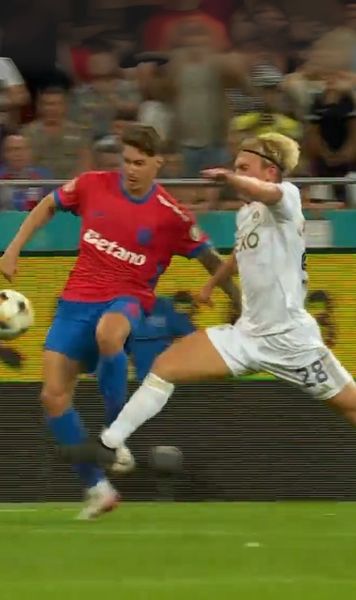 A fost sau n-a fost penalty?  Trei arbitri cu   experiență uriașă  analizează, pentru GOLAZO.ro, faza controversată din FCSB - Aberdeen