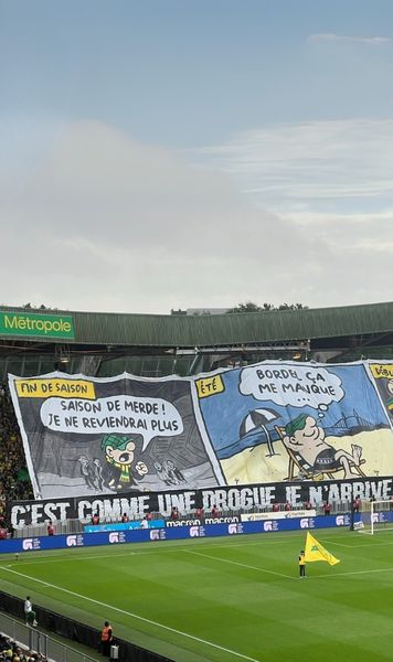  Opriți totul! Asta e scenografia weekendului!  Fanii lui Nantes și   mesajul în care se regăsește orice microbist:  „La naiba, ce dor îmi e!”