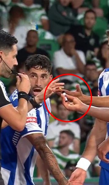 Incidente la derby-ul Sporting - Porto   Un jucător al oaspeților a fost lovit   de o brichetă  aruncată din tribune