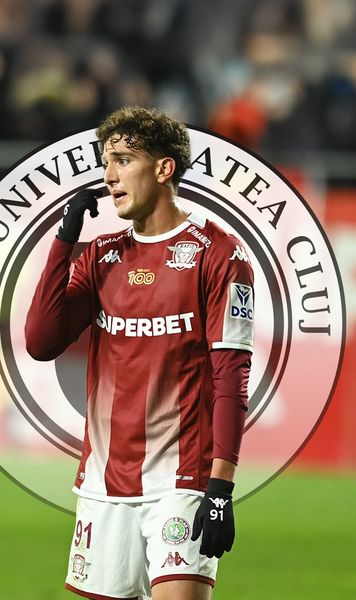 U Cluj, transfer de la Rapid  Giuleștenii   l-ar fi cedat  pe mijlocașul pentru care au plătit 400.000 de euro