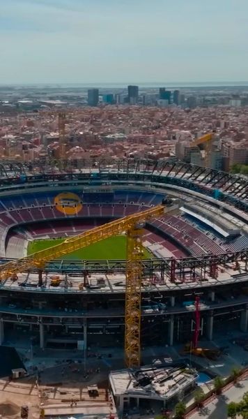 Cum arată, de fapt, Camp Nou    Imagini  din dronă cu stadiul lucrărilor de la arena Barcelonei