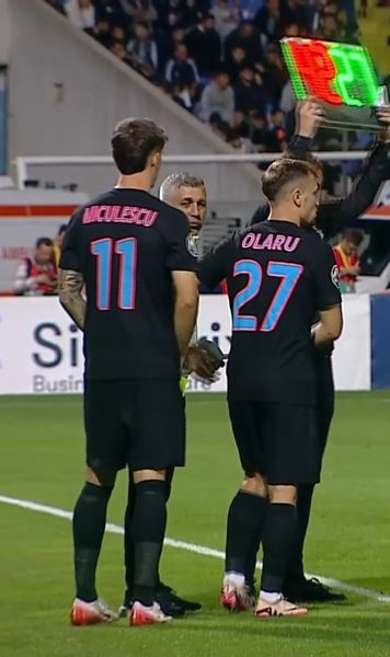 Schimbați la pauză  Doi jucători de la FCSB, pedepsiți pentru   erorile comise  la primul gol marcat de FC Botoșani