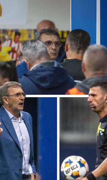 Neagoe, ceartă pe tunel  Antrenorul Petrolului a făcut   scandal la pauză!  S-a dus după arbitrul Marcel Bîrsan