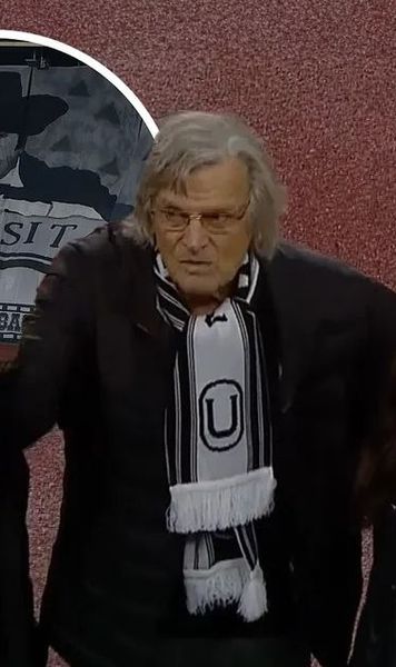  „Mărgelatu”, în peluza U Cluj  Coregrafie specială a fanilor Universității   pentru Florin Piersic  » Actorul,  prezent la Derby-ul Clujului