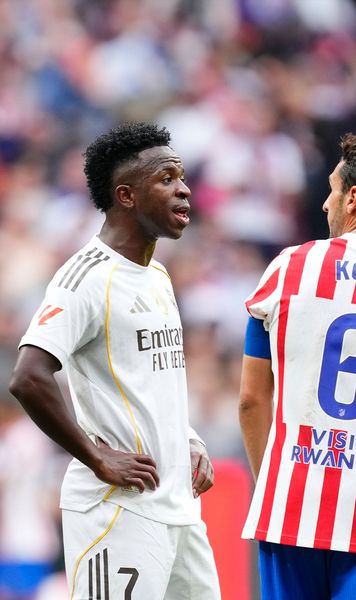 Conflict în derby-ul Madridului     FOTO:  Spiritele s-au încins între   Koke și Vinicius . Provocat, jucătorul lui Atletico a avut o replică acidă pentru cel de la Real