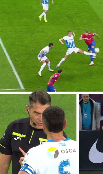 Kovacs, salvat de trei ori de VAR    FOTO:  „Centralul” a fost   corectat din camera VAR  la trei penalty-uri pentru FCSB!