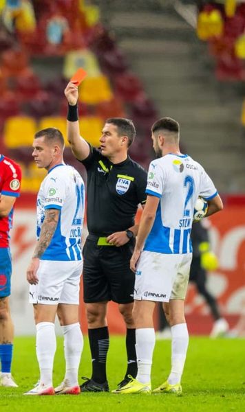 Screciu Îl critică pe Kovacs  Fundașul Craiovei,   convins că nu a fost penalty  pentru FCSB: ce i-a zis Mihai Popescu pe teren + Cicâldău își cere scuze