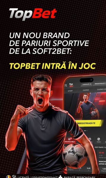TopBet  intră în joc: Noul brand de   pariuri sportive  marca Soft2Bet din România