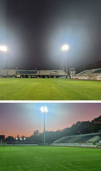 „Becuri aveți, mai trebuie jucători”  Bistrița a instalat nocturna   pentru meciul cu FCSB  » Fanii au reacționat ironic: „Vine și domnul Becali cu elicopterul”