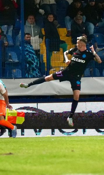 Patru momente ratate de camerele TV  Metaloglobus - FCSB: replici ironice,   cum a fost peticit stadionul  din Clinceni și fanul-surpriză al lui Metaloglobus