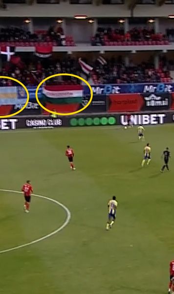 Suporterii nu renunță  Simbolurile pentru care Csikszereda a fost amendată   au fost afișate  din nou la meciul cu Petrolul