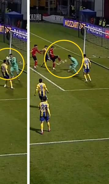 Ce gafă!    FOTO.  Gol stupid în Liga 1, după o   gafă impardonabilă  a portarului! Antrenorul l-a schimbat la pauză