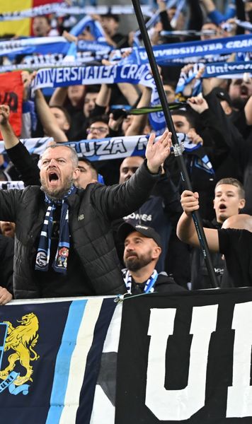 FCSB și U Craiova, în top 10  Pozițiile ocupate de meciurile cu Bologna și Noah în   ierarhia asistențelor  din cupele europene