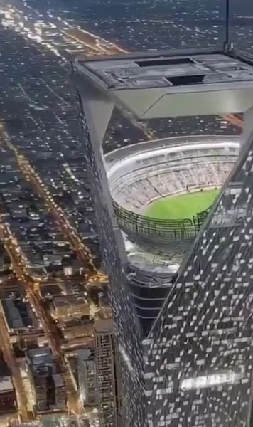 Fake! Cum a păcălit lumea întreagă!    „Stadionul” de pe zgârie-nori  a fost preluat peste tot. Creat în pat cu AI în două minute