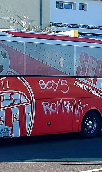 Autocarul lui Sepsi, vandalizat     Ce au scris  ultrașii pe vehicul » Reacția clubului