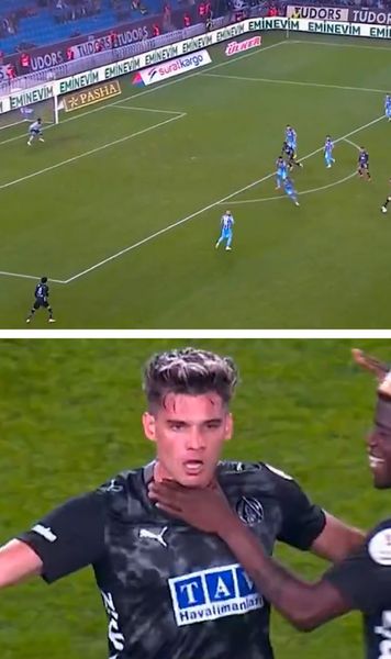 Ce rachetă!     VIDEO+FOTO. G    OLAZO  fabulos marcat de   Ianis Hagi  în partida dintre Trabzonspor și Alanyaspor