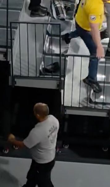 Violențe în Liga Florilor!    FOTO+VIDEO.   Suporter   lovit cu pumnul  de un agent de pază: „Are doi dinți rupți!” » Reacția firmei: „Exagerează”