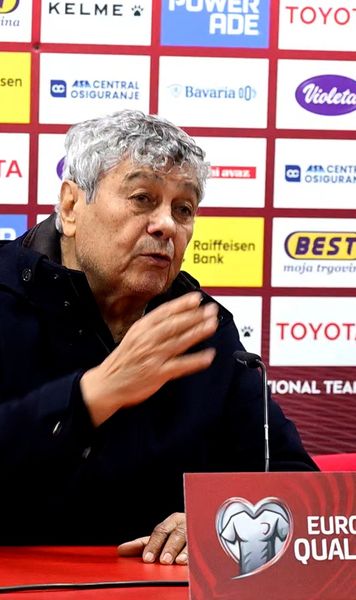 A urlat la ziariștii bosniaci!    VIDEO.  Mircea Lucescu a reacționat șocant la conferința de presă:   „Eu vorbesc, nu tu!”