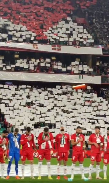 Imagini impresionante    VIDEO.  „Opriți genocidul”.  Peste 50.000 de oameni au asistat la meciul   Palestina - Țara Bascilor