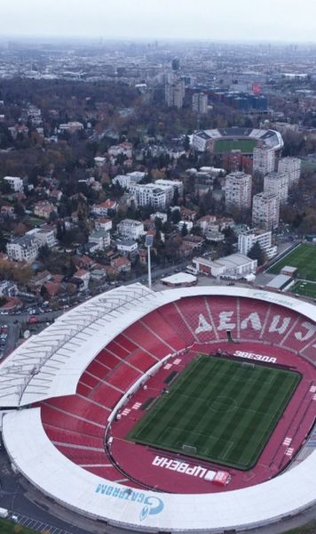 Rivalitate în 760 de metri    GOLAZO.ro  îți prezintă   stadionul unde va juca FCSB  cu Steaua Roșie: cum e gazonul și cât de aproape e Partizan, marea rivală a gazdelor