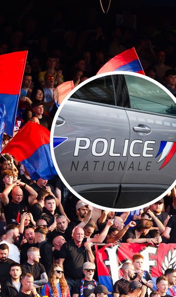 Haos la Strasbourg    FOTO.  Fanii lui Crystal Palace   au vandalizat o cafenea  și au fost escortați de forțele de ordine