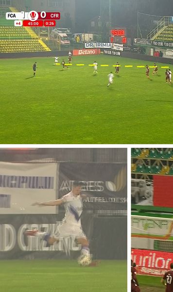 Golul campionatului?!    VIDEO.  CFR, făcută KO de Argeș cu   o reușită senzațională   » Daniel Pancu a împietrit