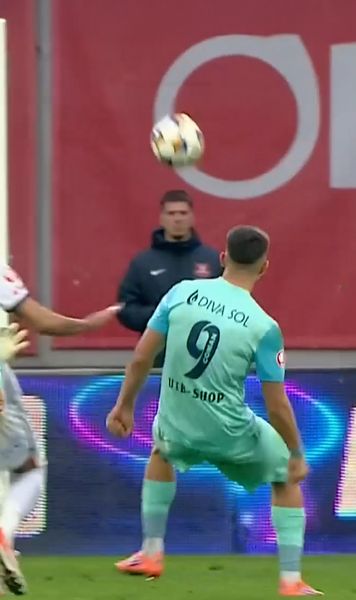 Ratare incredibilă în Liga 1     FOTO:  Jucătorul de la UTA Arad   s-a făcut de râs  în meciul cu Hermannstadt » S-a revanșat după 20 de minute